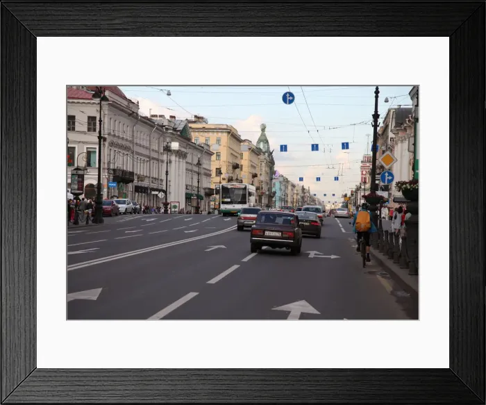 Framed Print : Nevsky Prospect, St Petersburg, Russia, 2011. Artist: Sheldon Marshall Framed Print : Nevsky Prospect, St Petersburg, Russia, 2011. Artist: Sheldon Marshall