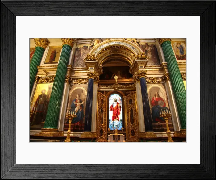 Framed Print : The Holy Doors and iconostasis, St Isaacs Cathedral, St Petersburg, Russia, 2011. Artist: Sheldon Marshall Framed Print : The Holy Doors and iconostasis, St Isaacs Cathedral, St Petersburg, Russia, 2011. Artist: Sheldon Marshall