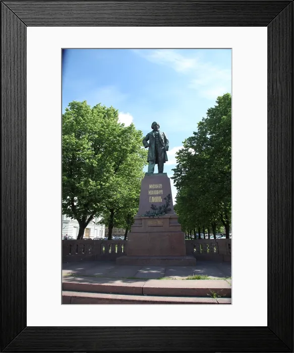 Framed Print : Statue of the Russian composer Mikhail Glinka, St Petersburg, Russia, 2011. Artist: Sheldon Marshall Framed Print : Statue of the Russian composer Mikhail Glinka, St Petersburg, Russia, 2011. Artist: Sheldon Marshall