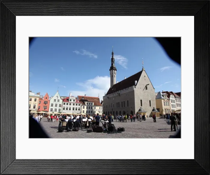 Framed Print : Outdoor concert in Town Hall Square, Tallin, Estonia, 2011. Artist: Sheldon Marshall Framed Print : Outdoor concert in Town Hall Square, Tallin, Estonia, 2011. Artist: Sheldon Marshall