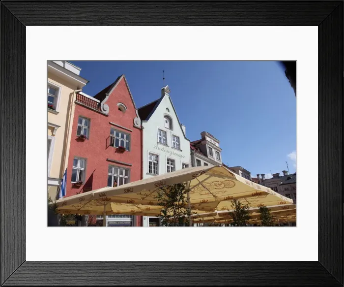 Framed Print : Town Hall Square, Tallin, Estonia, 2011. Artist: Sheldon Marshall Framed Print : Town Hall Square, Tallin, Estonia, 2011. Artist: Sheldon Marshall