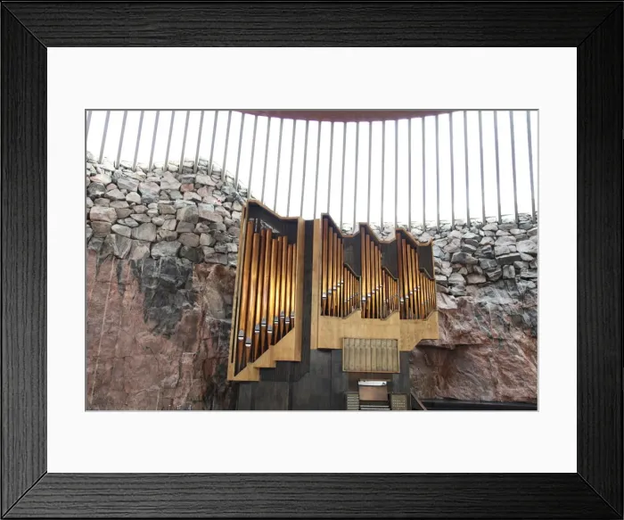 Framed Print : The organ, Temppeliaukio Church, Helsinki, Finland, 2011. Artist: Sheldon Marshall Framed Print : The organ, Temppeliaukio Church, Helsinki, Finland, 2011. Artist: Sheldon Marshall