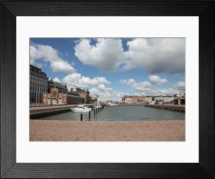 Framed Print : Market Square, Helsinki, Finland, 2011. Artist: Sheldon Marshall