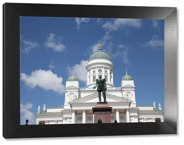Lutheran Cathedral and the statue of Emperor Alexander II of Russia, Helsinki, Finland, 2011. Artist: Sheldon Marshall
