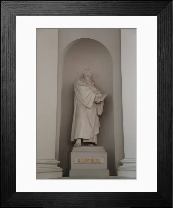 Framed Print : Statue of Martin Luther, Lutheran Cathedral, Helsinki, Finland, 2011. Artist: Sheldon Marshall Framed Print : Statue of Martin Luther, Lutheran Cathedral, Helsinki, Finland, 2011. Artist: Sheldon Marshall