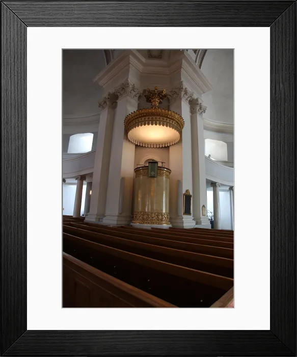 Framed Print : Pulpit, Lutheran Cathedral, Helsinki, Finland, 2011. Artist: Sheldon Marshall Framed Print : Pulpit, Lutheran Cathedral, Helsinki, Finland, 2011. Artist: Sheldon Marshall