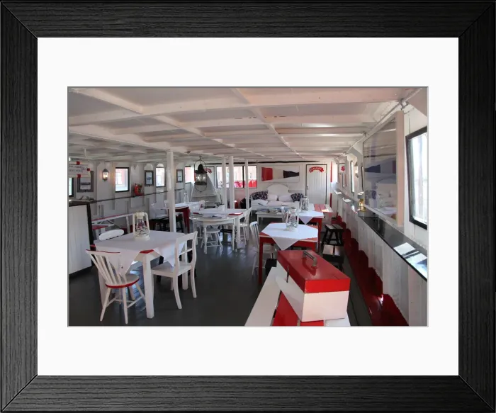 Framed Print : Dining room on board the lightship Relandersgrund, Helsinki, Finland, 2011. Artist: Sheldon Marshall Framed Print : Dining room on board the lightship Relandersgrund, Helsinki, Finland, 2011. Artist: Sheldon Marshall