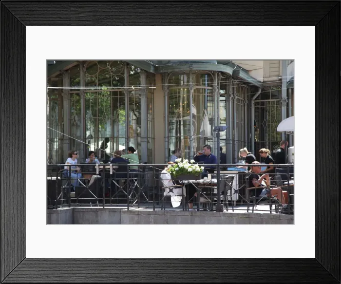 Framed Print : Cafe in Esplanadi Park, Helsinki, Finland, 2011. Artist: Sheldon Marshall Framed Print : Cafe in Esplanadi Park, Helsinki, Finland, 2011. Artist: Sheldon Marshall