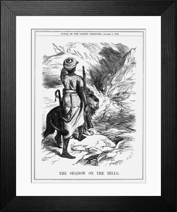 Framed Print : The Shadow on the Hills, 1878. Artist: Joseph Swain Framed Print : The Shadow on the Hills, 1878. Artist: Joseph Swain
