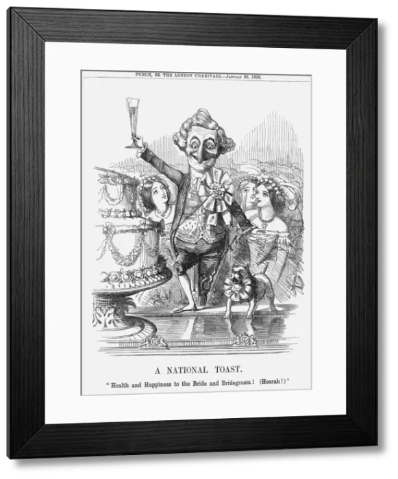Framed Print : A National Toast, 1858 Framed Print : A National Toast, 1858