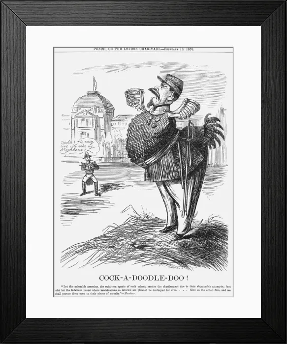 Framed Print : Cock-A-Doodle-Doo!, 1858 Framed Print : Cock-A-Doodle-Doo!, 1858