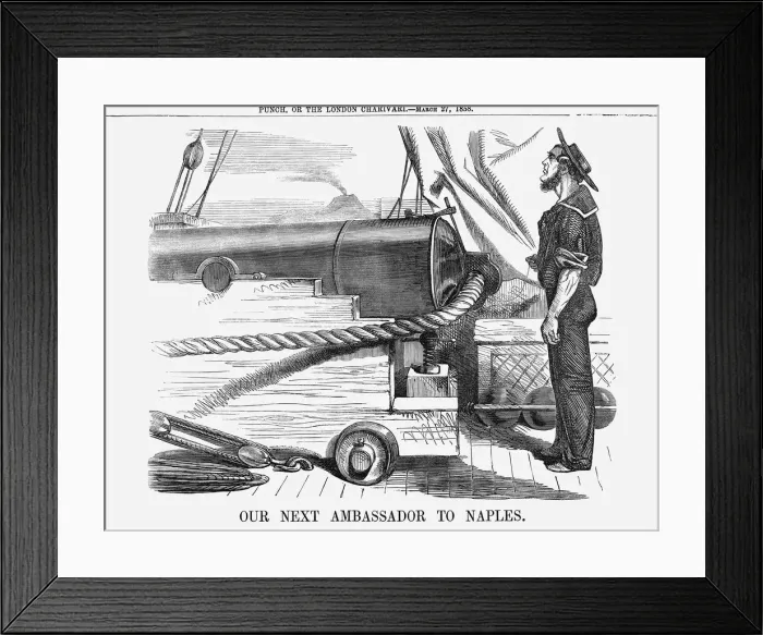 Framed Print : Our next Ambassador to Naples. 1858 Framed Print : Our next Ambassador to Naples. 1858