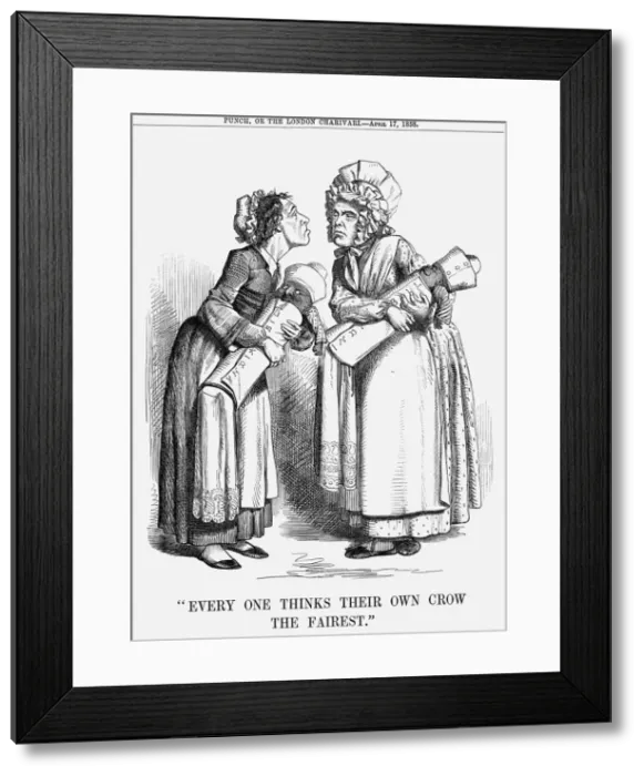 Framed Print : Every One Thinks their own Crow the Fairest, 1858 Framed Print : Every One Thinks their own Crow the Fairest, 1858