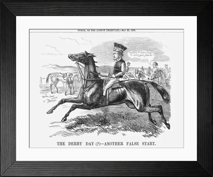 Framed Print : The Derby Day(?) - Another False Start. 1858 Framed Print : The Derby Day(?) - Another False Start. 1858