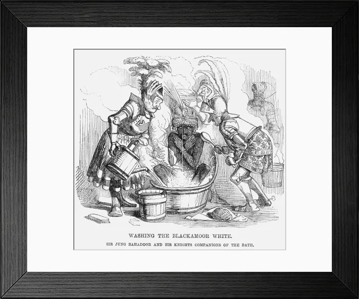 Framed Print : Washing the Blackamoor white, 1858 Framed Print : Washing the Blackamoor white, 1858