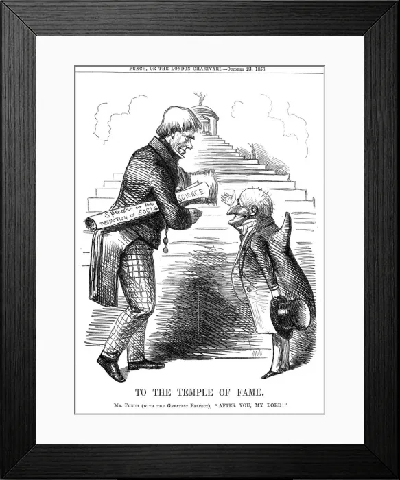 Framed Print : To the Temple of Fame, 1858 Framed Print : To the Temple of Fame, 1858