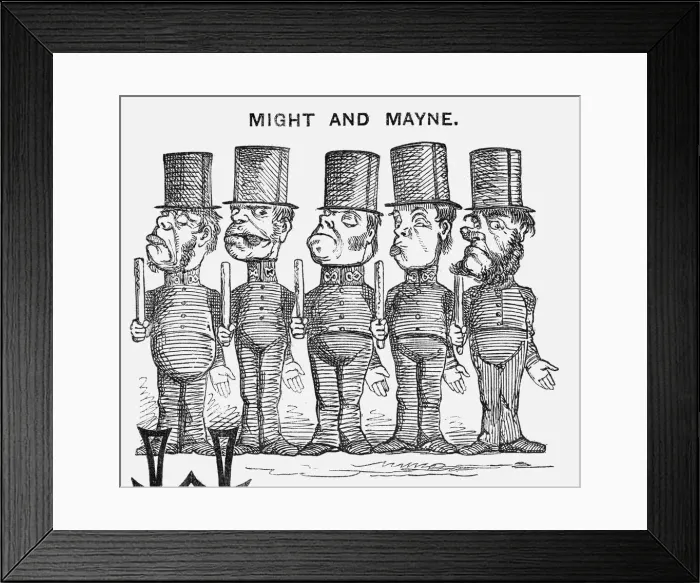 Framed Print : Might and Mayne, 1858 Framed Print : Might and Mayne, 1858
