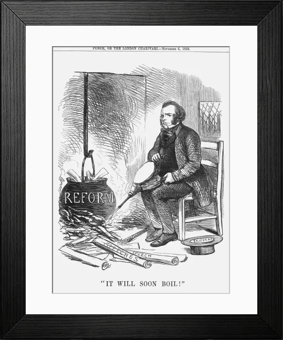 Framed Print : It Will Soon Boil!, 1858 Framed Print : It Will Soon Boil!, 1858