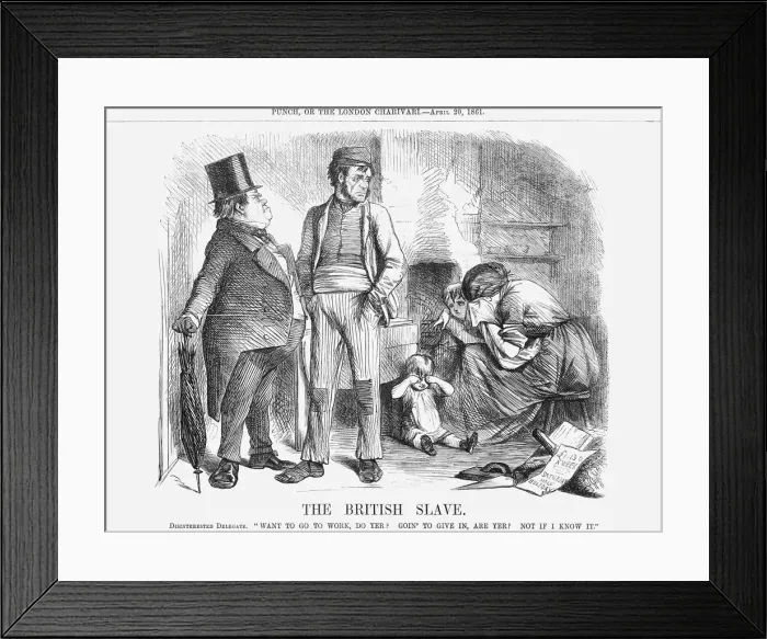 Framed Print : The British Slave, 1861 Framed Print : The British Slave, 1861