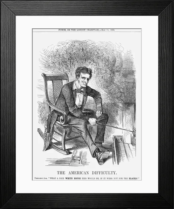 Framed Print : The American Difficulty, 1861 Framed Print : The American Difficulty, 1861