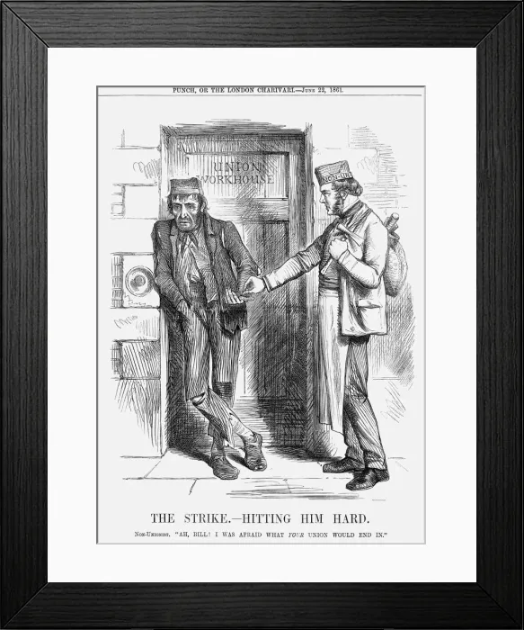 Framed Print : The Strike - Hitting him Hard, 1861 Framed Print : The Strike - Hitting him Hard, 1861