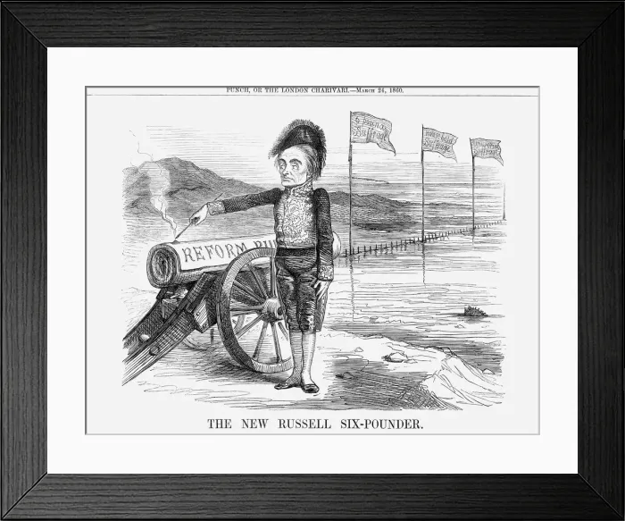 Framed Print : The New Russell Six-Pounder, 1860