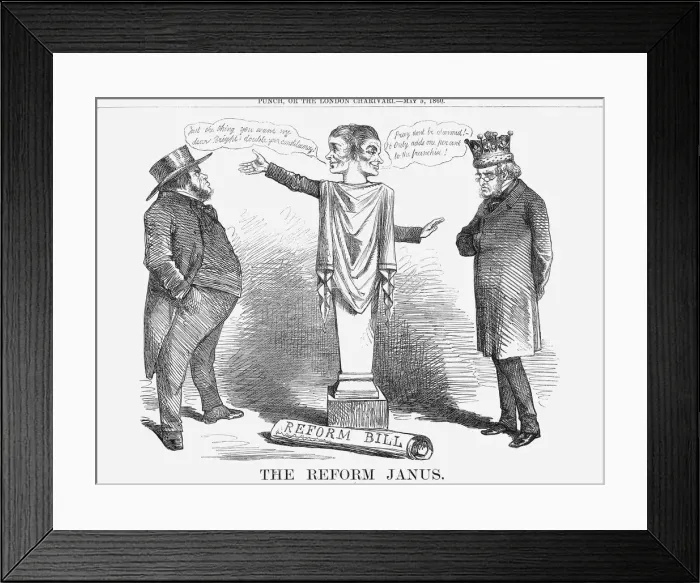Framed Print : The Reform Janus, 1860 Framed Print : The Reform Janus, 1860