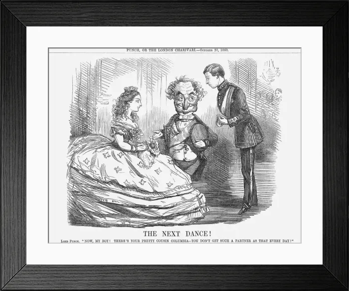 Framed Print : The Next Dance!, 1860 Framed Print : The Next Dance!, 1860