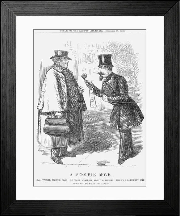 Framed Print : A Sensible Move. 1860 Framed Print : A Sensible Move. 1860