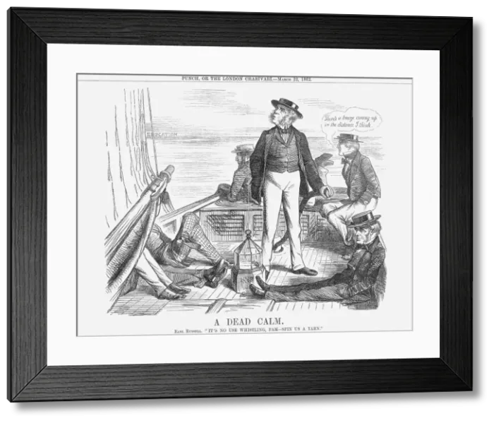 Framed Print : A Dead Calm, 1862 Framed Print : A Dead Calm, 1862