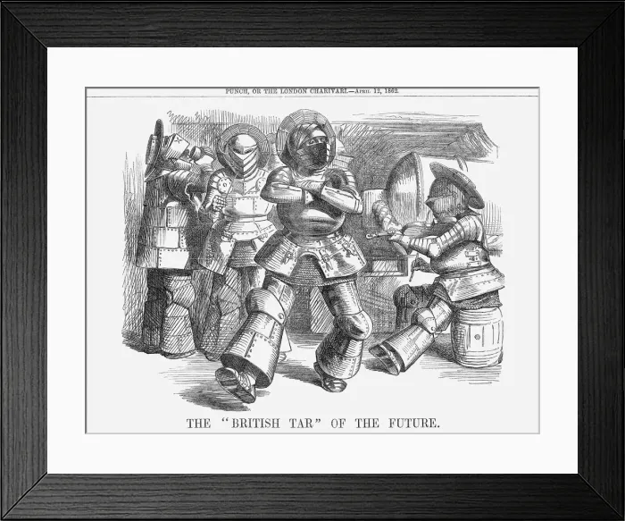 Framed Print : The British Tar of The Future, 1862 Framed Print : The British Tar of The Future, 1862
