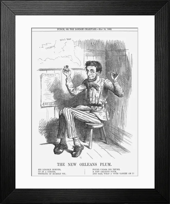Framed Print : The New Orleans Plum, 1862 Framed Print : The New Orleans Plum, 1862