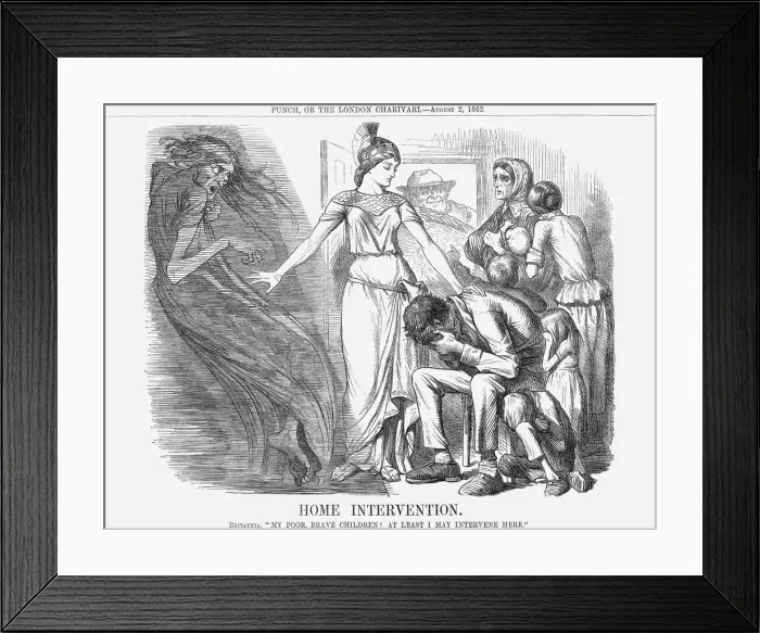 Framed Print : Home Intervention, 1862 Framed Print : Home Intervention, 1862