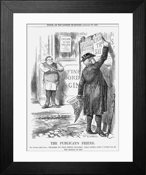 Framed Print : The Publicans Friend, 1863 Framed Print : The Publicans Friend, 1863