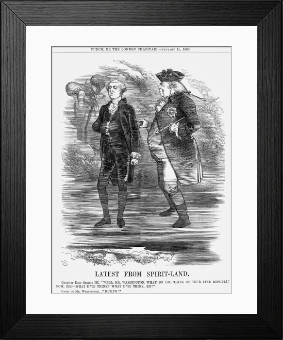 Framed Print : Latest from Spirit-Land, 1863. Artist: John Tenniel Framed Print : Latest from Spirit-Land, 1863. Artist: John Tenniel