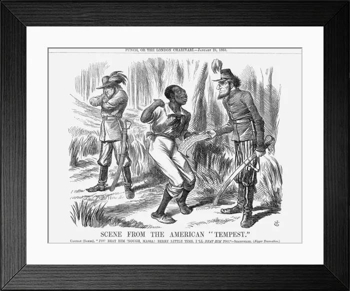 Framed Print : Scene From The American Tempest, 1863 Framed Print : Scene From The American Tempest, 1863