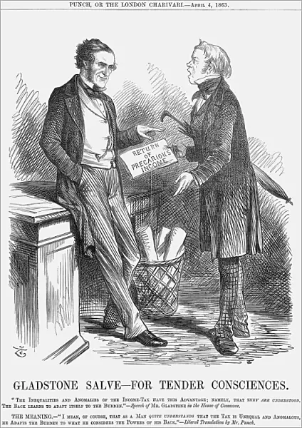 Gladstone Salve - For Tender Consciences, 1863. Artist: John Tenniel