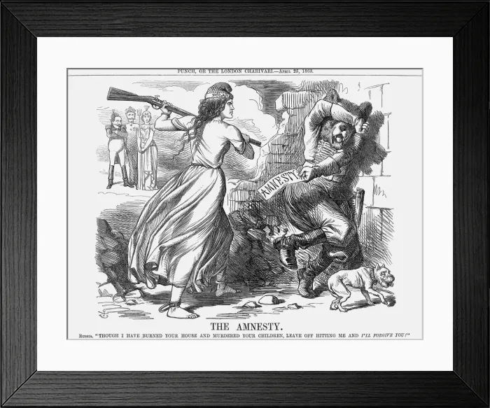 Framed Print : The Amnesty, 1863. Artist: John Tenniel Framed Print : The Amnesty, 1863. Artist: John Tenniel
