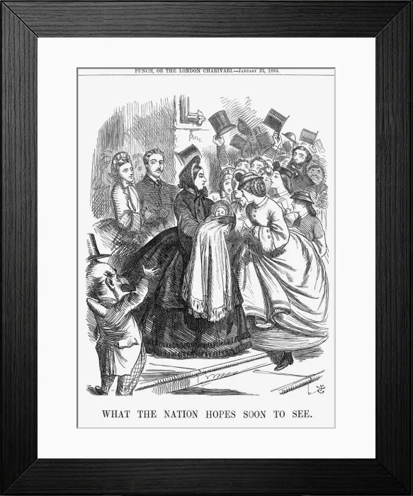 Framed Print : What The Nation Hopes Soon To See, 1863. Artist: John Tenniel Framed Print : What The Nation Hopes Soon To See, 1863. Artist: John Tenniel