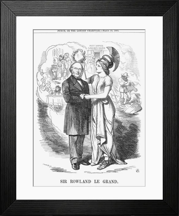 Framed Print : Sir Rowland Le Grand, 1864. Artist: John Tenniel Framed Print : Sir Rowland Le Grand, 1864. Artist: John Tenniel