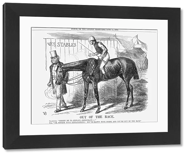 Out of The Race, 1864. Artist: John Tenniel