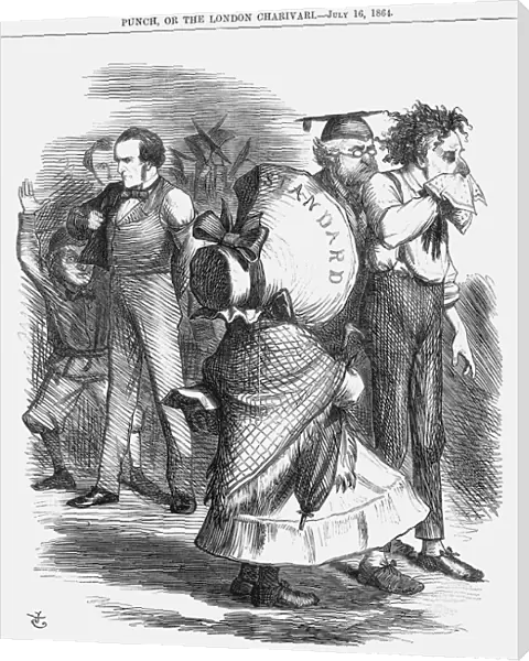 The Fight at St. Stephens Academy, 1864. Artist: John Tenniel