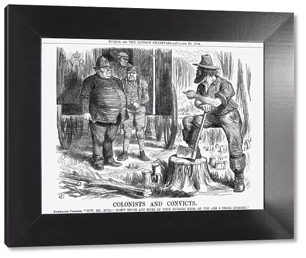 Colonists and Convicts 1864. Artist: John Tenniel