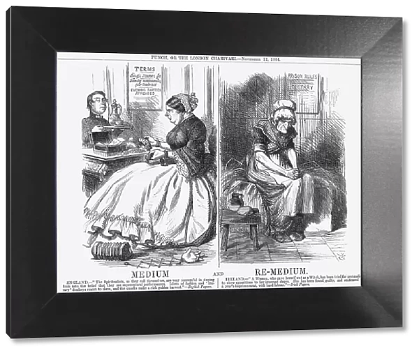 Medium and Re-Medium, 1864. Artist: John Tenniel