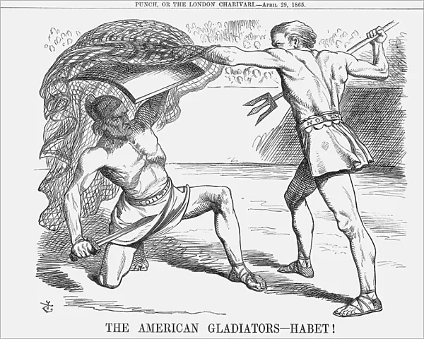 The American Gladiators - Habet!, 1865. Artist: John Tenniel