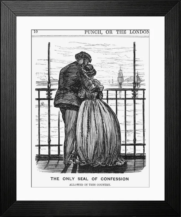 Framed Print : The Only Seal of Confession, 1865 Framed Print : The Only Seal of Confession, 1865