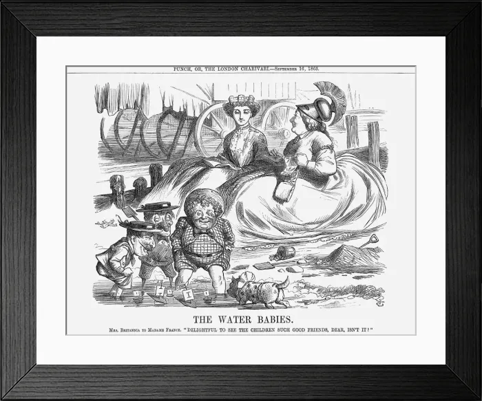 Framed Print : The Water Babies, 1865. Artist: John Tenniel Framed Print : The Water Babies, 1865. Artist: John Tenniel