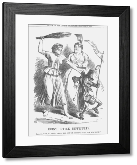 Framed Print : Erins Little Difficulty, 1865. Artist: John Tenniel