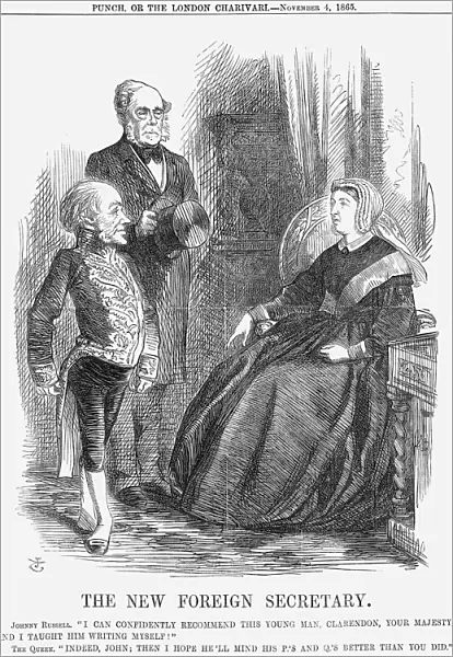 The New Foreign Secretary, 1865. Artist: John Tenniel