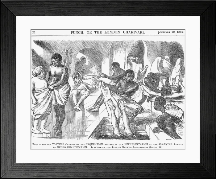 Framed Print : Turkish Bath in Latherington Street, 1866 Framed Print : Turkish Bath in Latherington Street, 1866